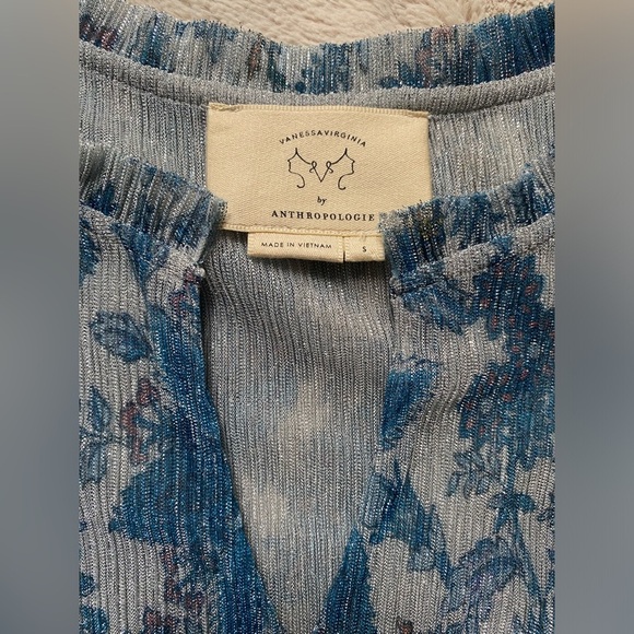 Anthropologie VanessaVirginia Sparkly Top ✨ - Picture 6 of 9